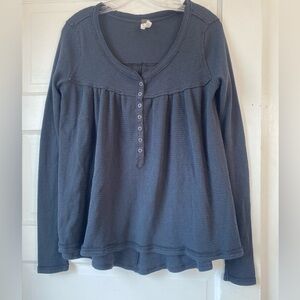 Free people black long sleeve